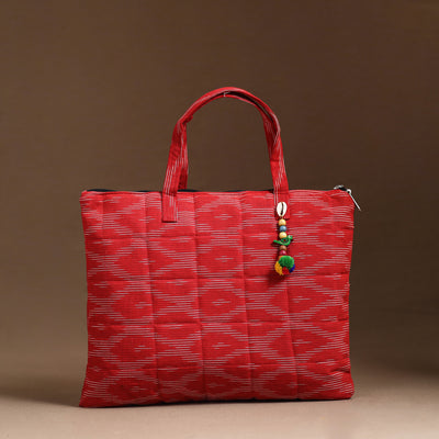 Red - Handcrafted Quilted Cotton Hand Bag  60