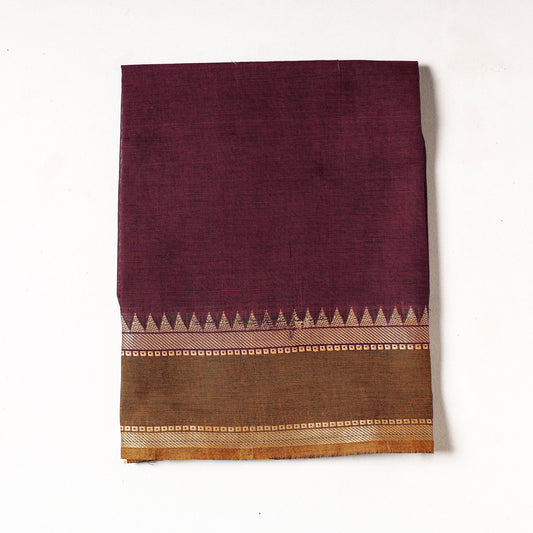 Purple - Kanchipuram Cotton Precut Fabric (1.5 Meter)