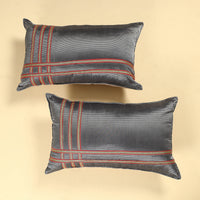 Grey - Khun Weave Cotton Pillow Covers (Set of 2)