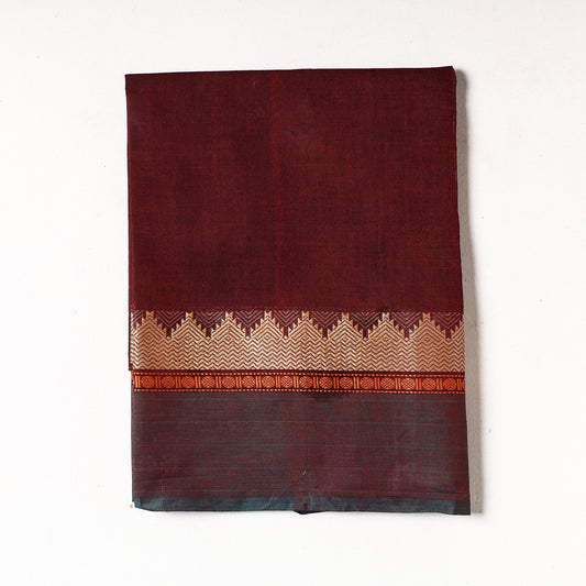 Maroon - Kanchipuram Cotton Precut Fabric (1.65 Meter)