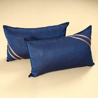 Blue - Khun Weave Cotton Pillow Covers (Set of 2)