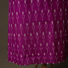 Handloom Mercerised Cotton Pochampally Ikat 2pc Unstitched Dress Material Kurta Set 30