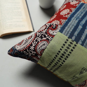  Multicolor Handcrafted Patchwork Cushion Cover