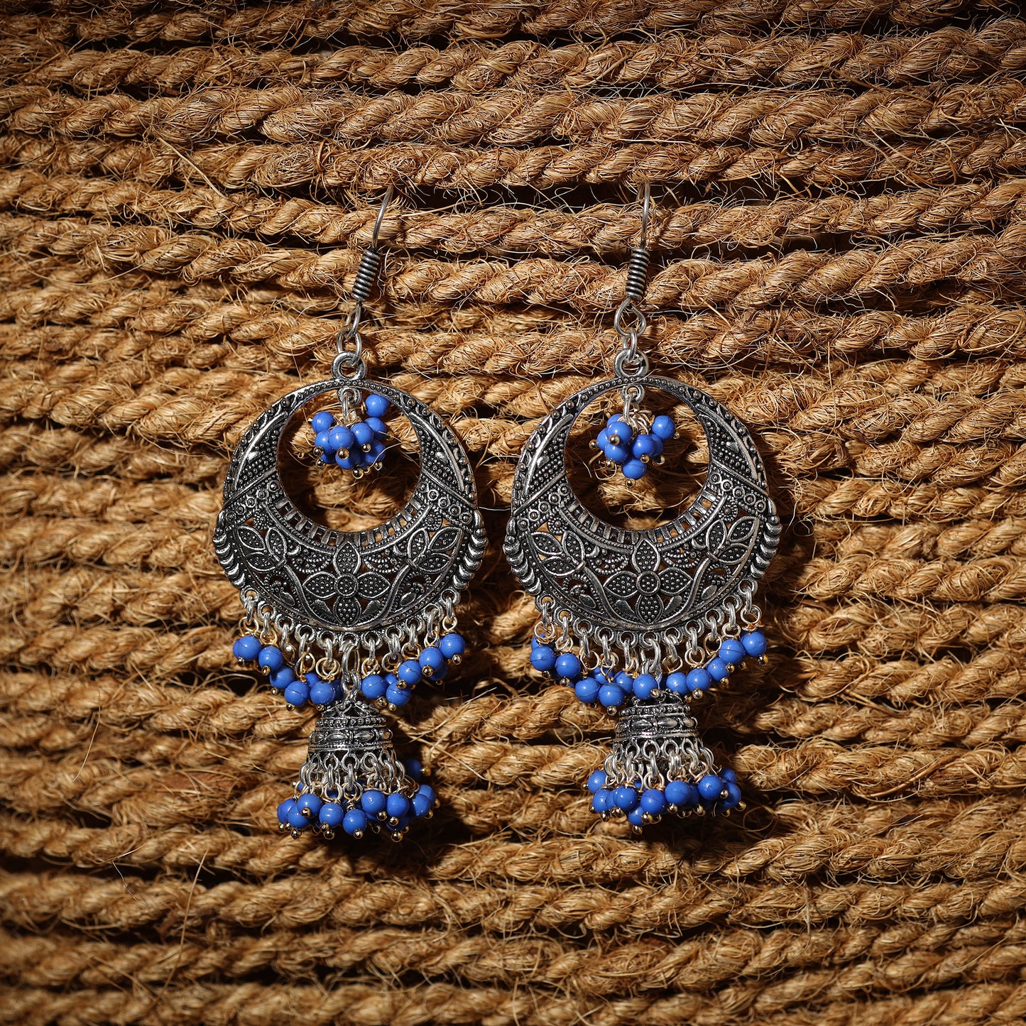 Nidha Handcrafted GS Beaded Earrings