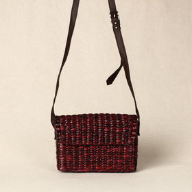 Brown Handmade Organic Water Hyacinth Sling Bag