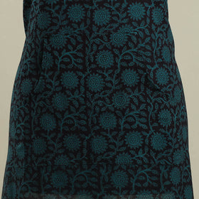 Buy Black Bagh Block Print Cotton Apron with Pocket