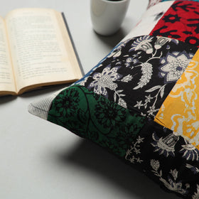 Multicolor - handcrafted patchwork cushion cover 48