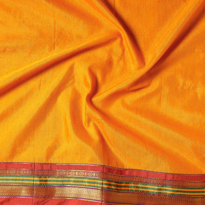 Orange - Kanchipuram Cotton Precut Fabric (2.5 Meter)