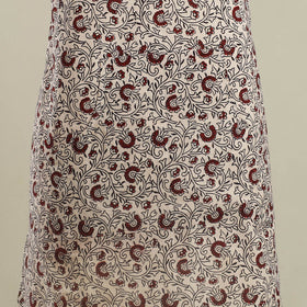 Buy Beige Bagh Block Print Cotton Apron with Pocket