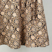 Brown - Block Printed Cotton Wrap Around Kalamkari Skirt 13