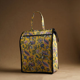 Yellow Handmade And Durable Cotton Shopping Hand Bag