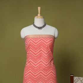 Pink - 3pc cotton unstitched mangalagiri dress material 26