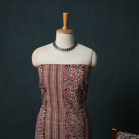 Bagh Hand Block Print Cotton 3pc Unstitched Dress Material Suit Set 32