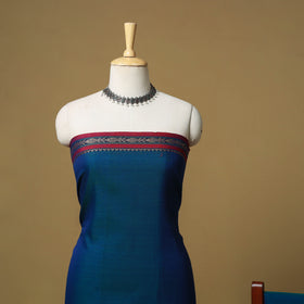 Dharwad Cotton 3pc Unstitched Dress Material with Border 43