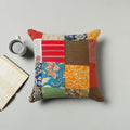 Multicolor - handcrafted patchwork cushion cover 53