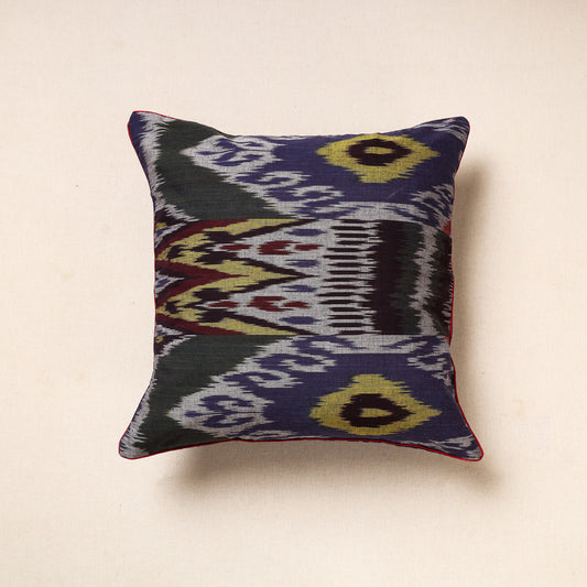 Multicolor - Pochampally Ikat Cotton Cushion Cover (16 x 16 in) 05