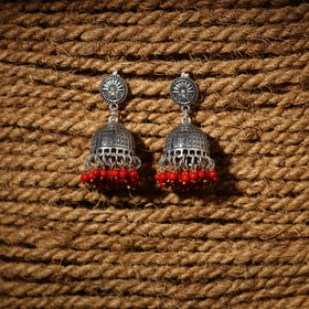  Anushka Handcrafted GS Beaded Jhumki Earrings 