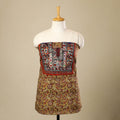 Buy Yellow Desert Thread Embroidery Kalamkari Kurta Material