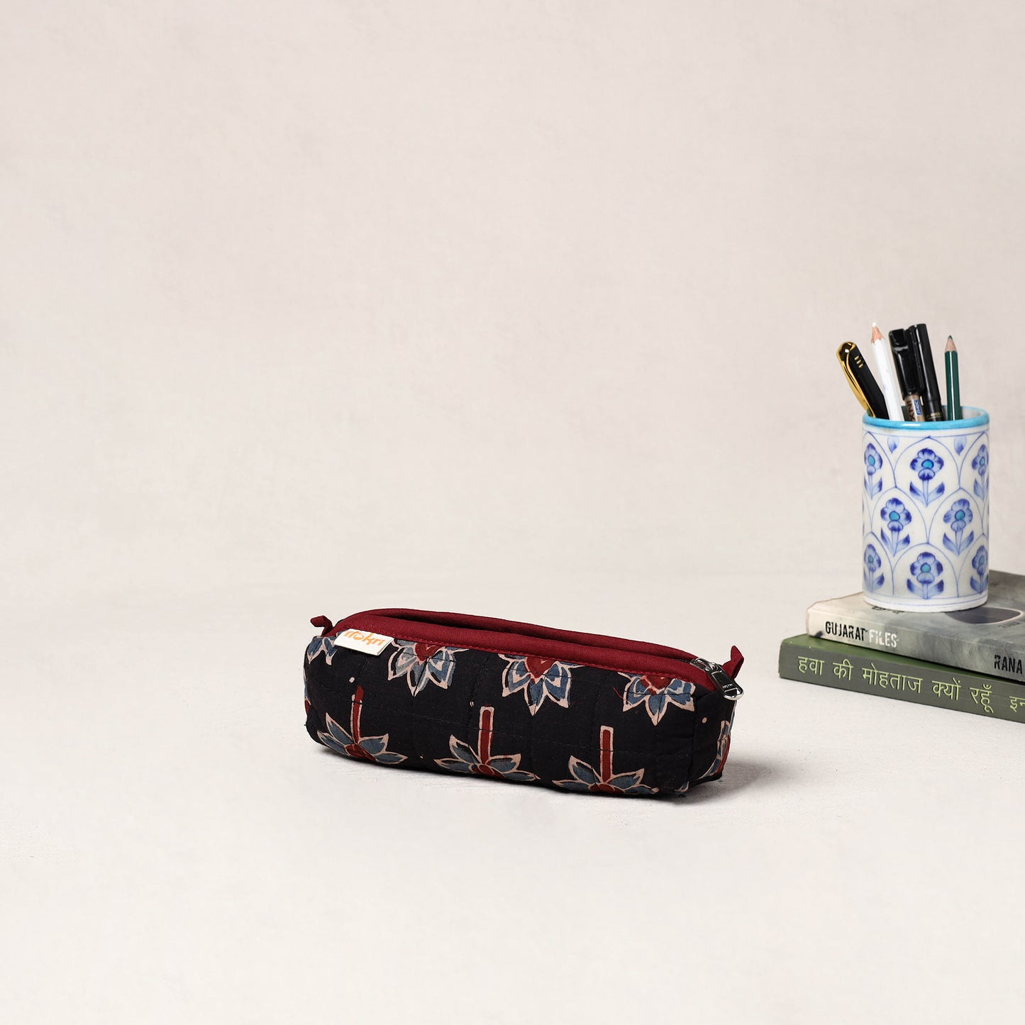 Handcrafted Quilted Pencil Pouch 06