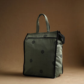 Green Handmade And Durable Cotton Shopping Hand Bag
