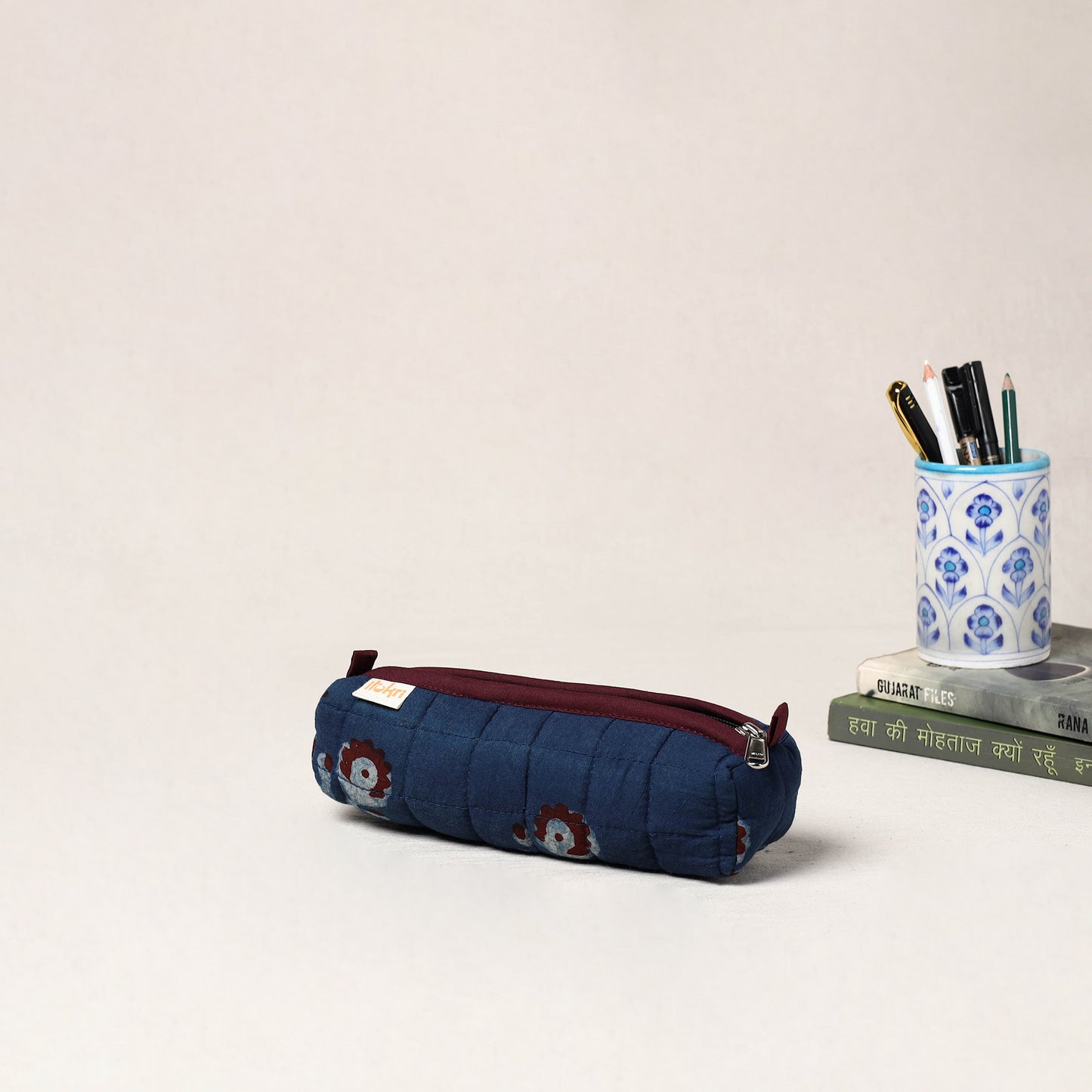 Handcrafted Quilted Pencil Pouch 07