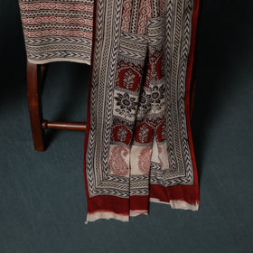 Bagh Hand Block Print Cotton 3pc Unstitched Dress Material Suit Set 34