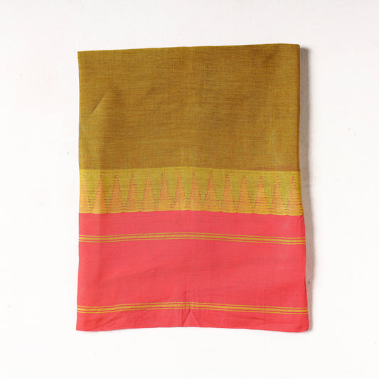 Yellow - Kanchipuram Cotton Precut Fabric (1 Meter)