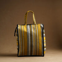 Yellow - Handmade Cotton Shopping Hand bag 07