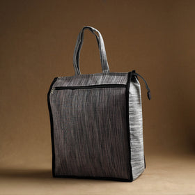 Grey Handmade And Durable Cotton Shopping Hand Bag