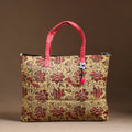 Yellow Handcrafted Quilted Cotton Hand Bag 22