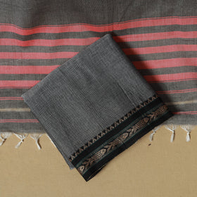 Dharwad Cotton 3pc Unstitched Dress Material with Border 45