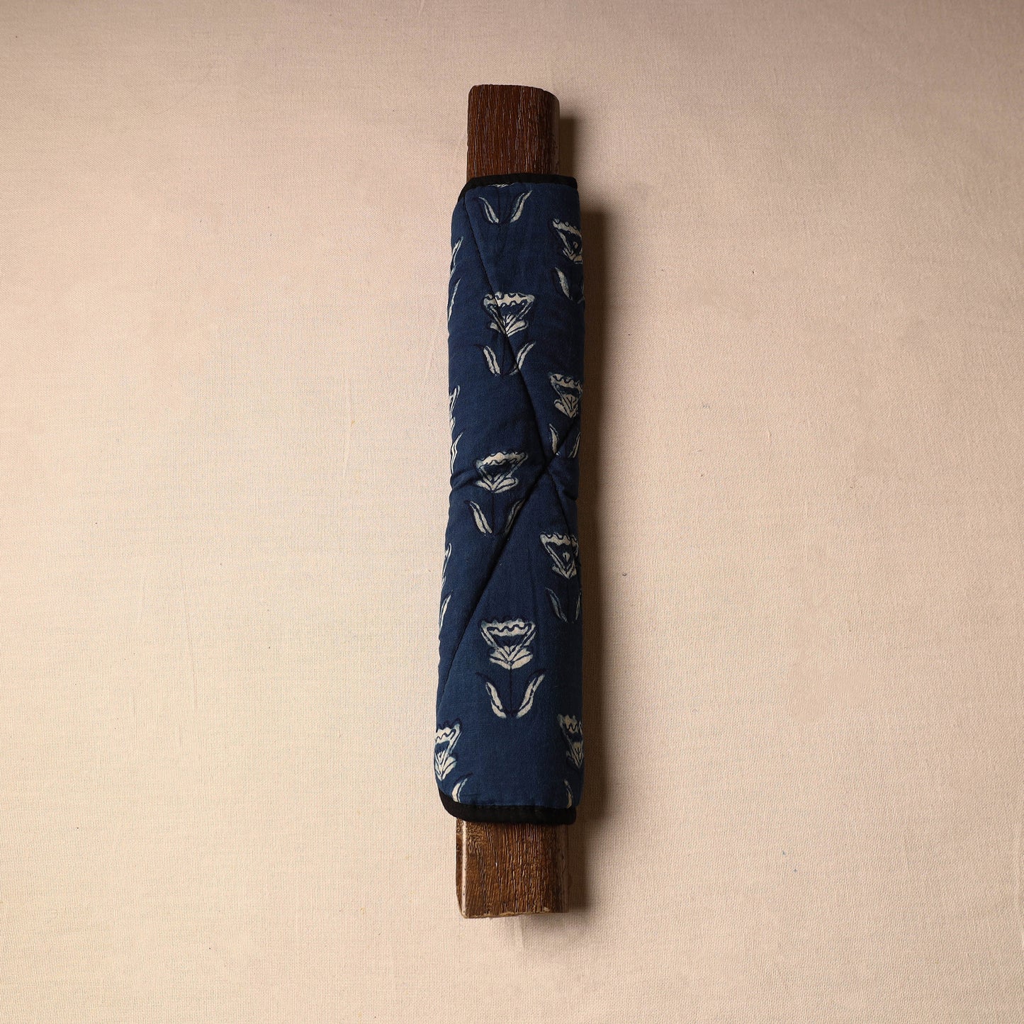 Indigo Block Printed Handmade Fridge Handle Cover 24