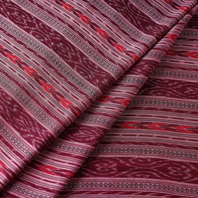 Purple - sambalpuri ikat weaving cotton fabric - handcrafted
