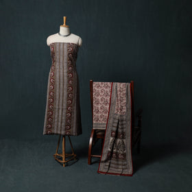 Bagh Hand Block Print Cotton 3pc Unstitched Dress Material Suit Set 36