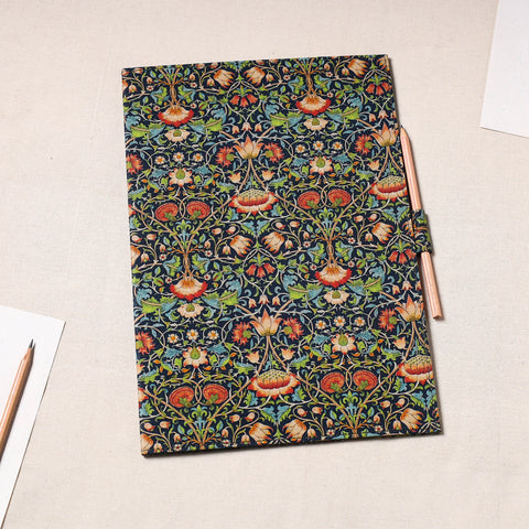Multicolor Floral Printed Handcrafted File Folder with Pencil 