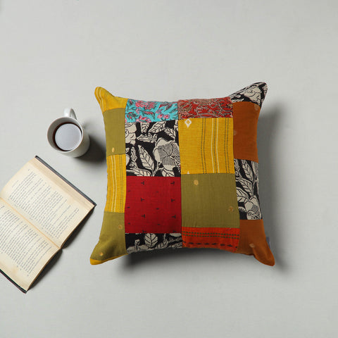 Multicolor - Handcrafted Patchwork Cushion Cover 62