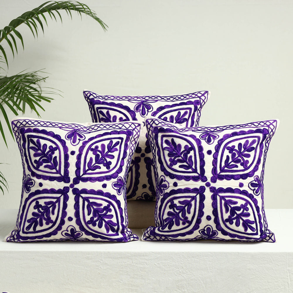 Aari Embroidery Cushion Cover