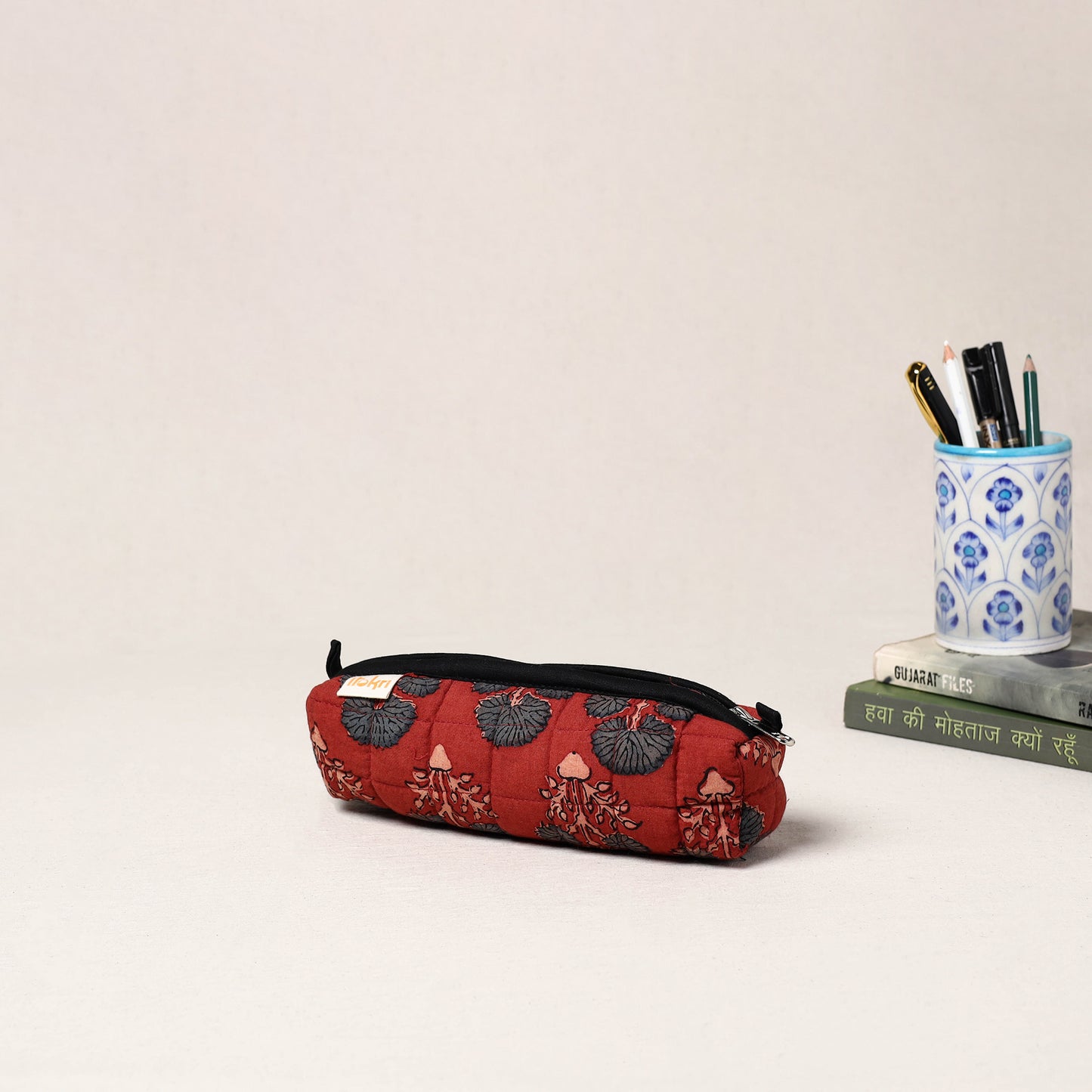 Handcrafted Quilted Pencil Pouch 14
