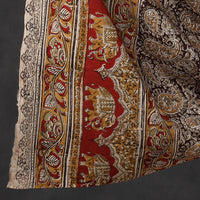 Red - 3pc Cotton Pedana Block Print Kalamkari Dress Material 02