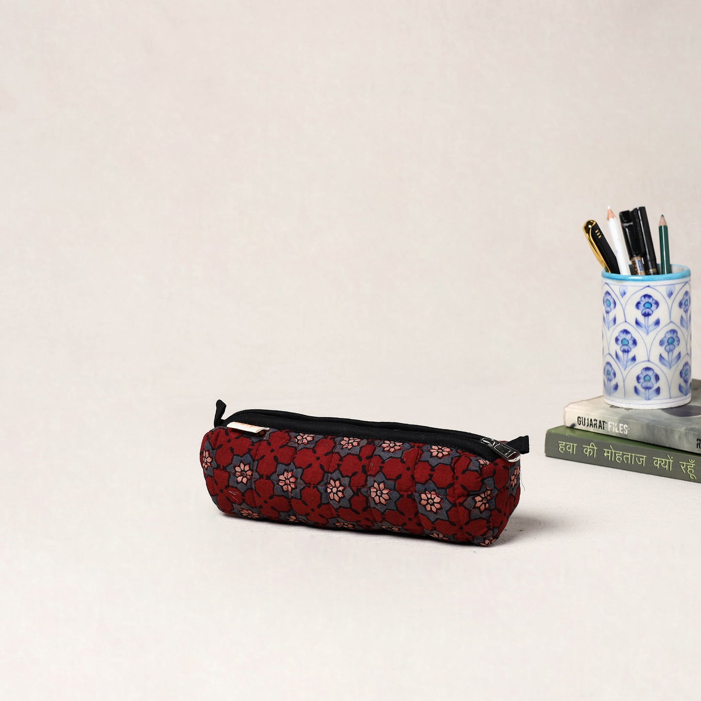 Handcrafted Quilted Pencil Pouch 15