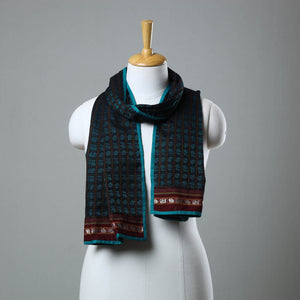 Blue - Cotton Khun Weave Stole 07