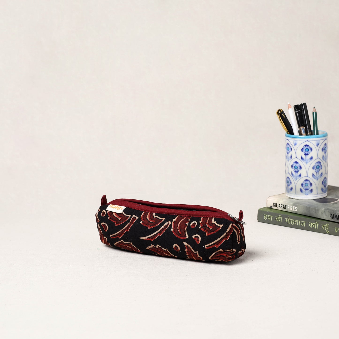 Handcrafted Quilted Pencil Pouch 16