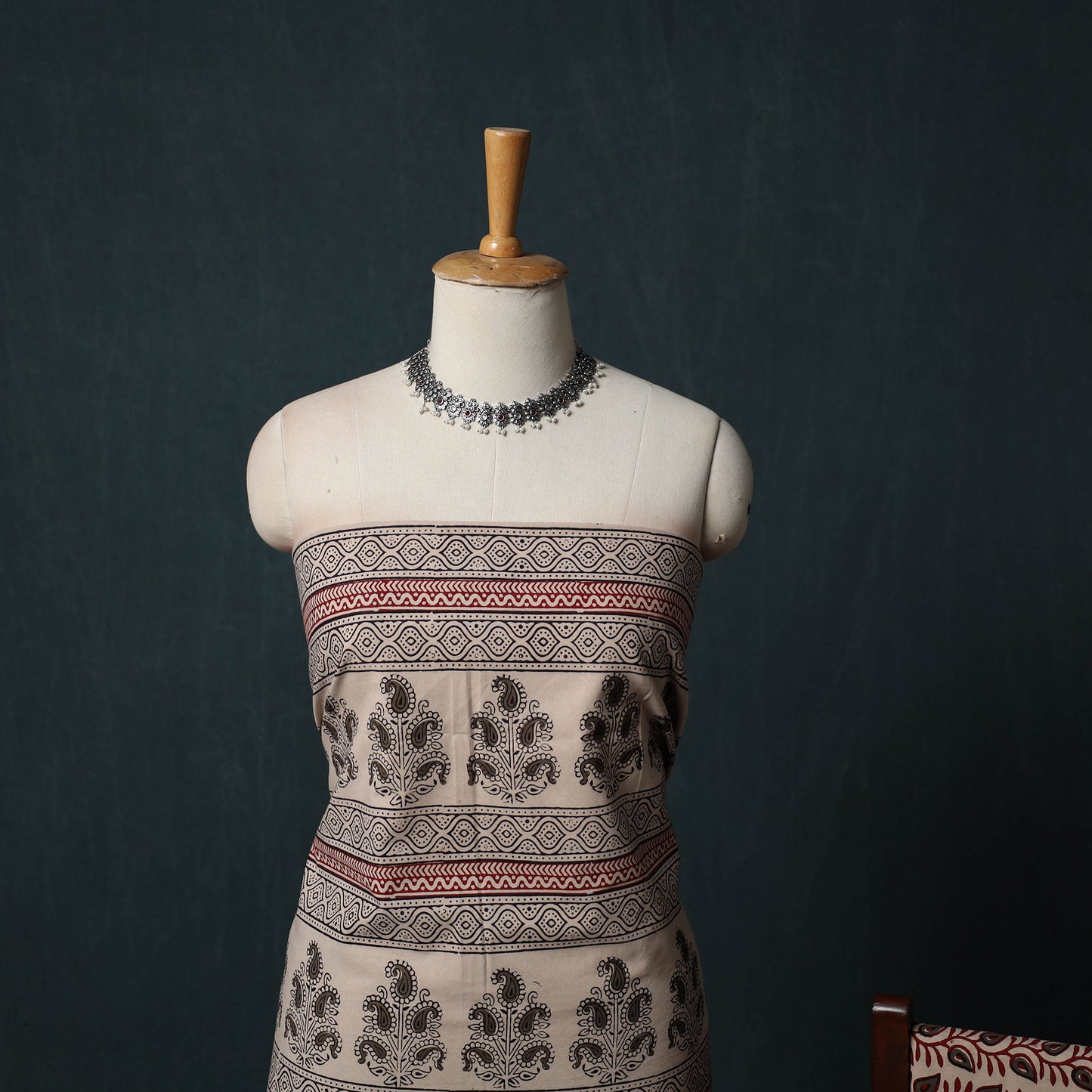 Bagh Hand Block Print Cotton 3pc Unstitched Dress Material Suit Set 38