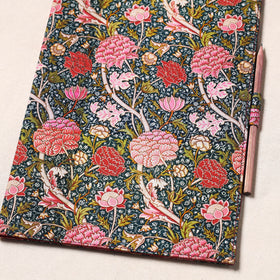 Multicolor Floral Printed Handcrafted File Folder with Pencil 