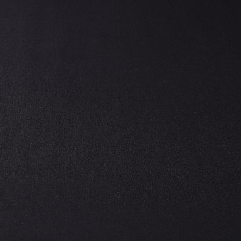 Black - Prewashed Plain Dyed Cotton Fabric 01