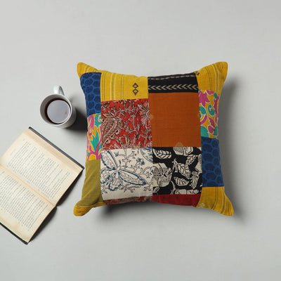 Multicolor - Handcrafted Patchwork Cushion Cover 69