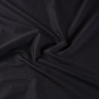 Black - Prewashed Plain Dyed Cotton Fabric 01