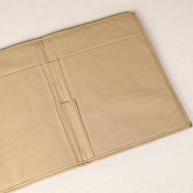 Beige Handmade Organic Water Hyacinth File Flder from Assam