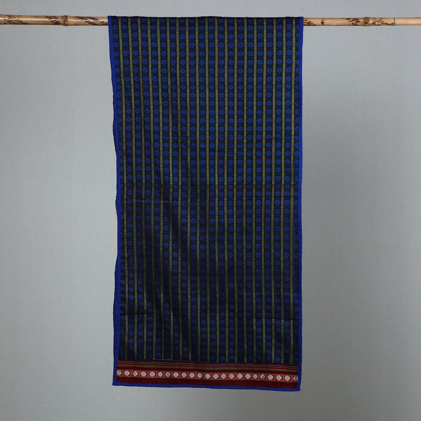 Blue - Cotton Khun Weave Stole 02