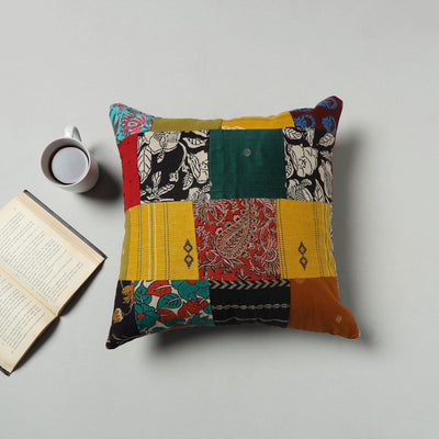 Multicolor - Handcrafted Patchwork Cushion Cover 72